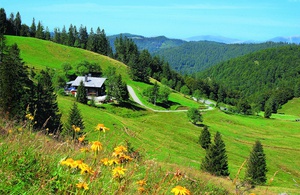 Die Krunkelbach-Hütte ist auf 1.294 Metern eins der höchstgelegen Berggasthäuser im Schwarzwald. Foto: Claudia Grätsch Die Krunkelbach-Hütte ist auf 1.294 Metern eins der höchstgelegen Berggasthäuser im Schwarzwald. Foto: Claudia Grätsch